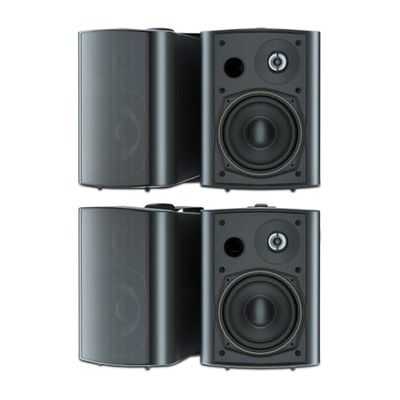 STUDIOFINIX 5,25 inch 600 watt waterdichte outdoor luidspreker voor tuin, perfect voor terras, veranda, restaurant, thuis (4 luidsprekers)