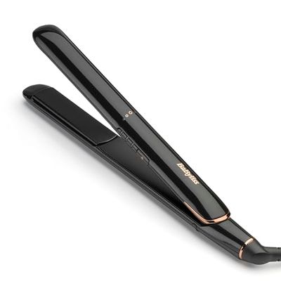 BaByliss Lisseur rose Lustre - Plaques en céramique pour un coiffage lisse au quotidien, chauffe rapidement en 30 secondes, 3 réglages de chaleur 180 °C à 230 °C, 230 °C, utilisation dans le monde