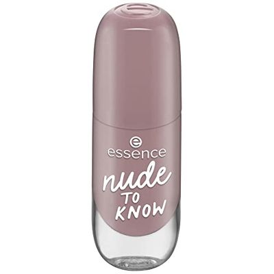 essence gel nagelfärg, nagellack, nr 30, naken, långvarig, expressresultat, snabbtorkande, glänsande, färgintensiv, acetonfri, vegansk, utan mikroplastiska partiklar, utan parfym, 1-pack (8 ml)