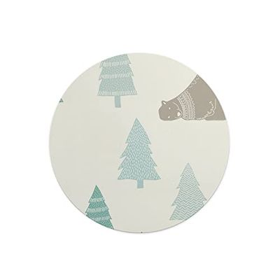 Questo Casa, Round Digital Printed Mouse Pad, Non-Slip Base, for Office and Home, Diameter:22cm