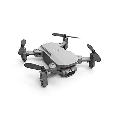 LUXWALLET Nocchi Mini 3D Drone con HD Telecamera e Vettore Caso, 10km/h-80 Metro Distanza, Argento