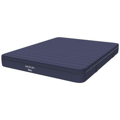 Cecotec Materasso Viscoelastico Sfoderabile Flow e-Hybrid + 150x190, 4 Strati, Molle Insacchettate SpringCore, Altezza 28 cm, Rigidità Alta, SeparateMuv, MorphoAdapt+, SoftFresh & EasyClean