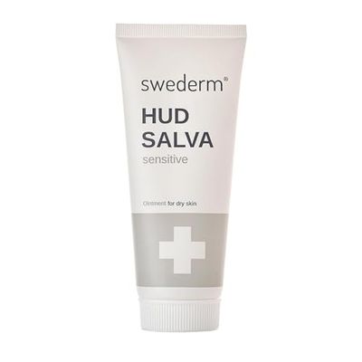 swederm Hudsalva Sensitive skyddande handkräm salva med glycerin för atopisk hud torra händer fötter hornhinna återfuktar regenererar för vuxna och barn parfymfri 100 ml