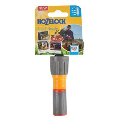 Hozelock, Bolsa de Mano 3 en 1 Kit Lanza 3-en-1 + Racores ø12,5-15mm