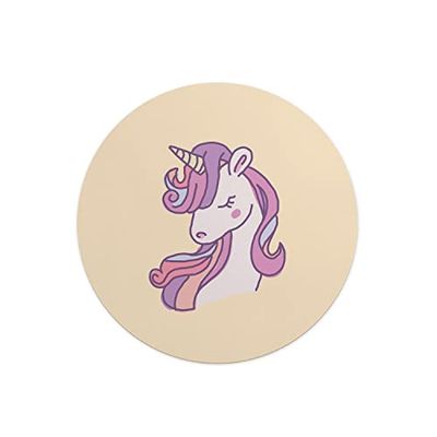 Questo Casa, Ronde digitaal bedrukte muismat, antislip onderkant, voor kantoor en thuis, diameter: 22 cm