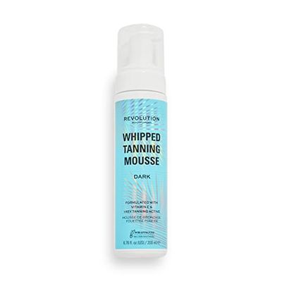 Revolution Beauty, Whipped Tanning Mousse, Quick Dry Fake Tan Formula, Dark, 200ml