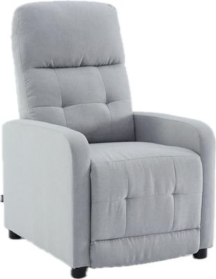 ASTAN HOGAR Relaxstoel met handmatige helling, stoffen bekleding, model Yum AH-AR31000GR, grijs
