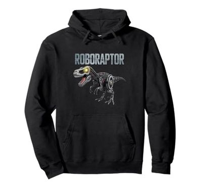Robotic Dinosaur T-Rex Robotic Engineering Dino Funny Robot Pullover Hoodie