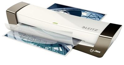 Leitz iLam A4 Lamineringsmaskin för Små Kontor, Silver/Vit, 72511085