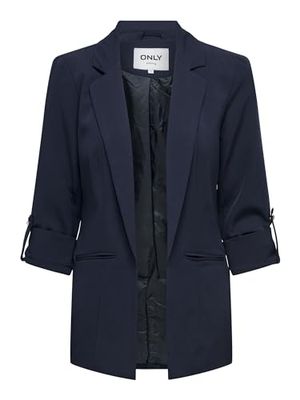 ONLY Damesblazer met 3/4-mouwen, night sky, 34