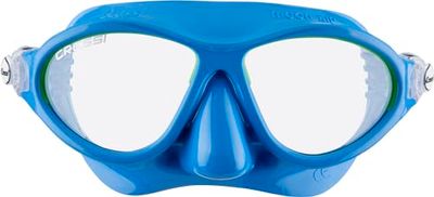 Cressi Moon Kid máscara, azul/lime, 7/15 anos