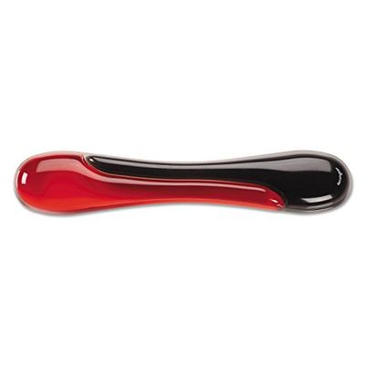 Kensington Keyboard Wrist Rest - Ergonomic duo gel wrist rest, compatible with full length / gaming keyboards for comfort when at computer, laptop, office, PC, home - Red/Black (62398 )
