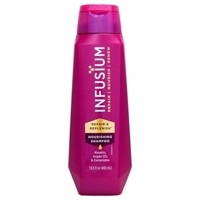 Infusium Moisturize and Replenish Shampoo - Infused with Avocado and Olive Oil - Hair Care for Dry Hair - Moisturizing Shampoo for Women - 400 ml