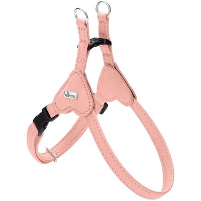 HUNTER Hondenharnas SOHO MINI, kleur: lichtroze, rundleer, zacht en soepel, zacht voor de huid, licht, voor kleine honden en puppy's, Made in Germany, maat: XS