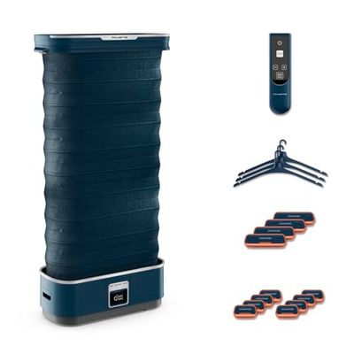 Rowenta Care For You First - Robot de planchado 1500 W, bajo consumo energético, elimina arrugas, desinfecta, refresca y elimina olores, hasta 3 prendas, diseño compacto, incluye accesorios, YR2020
