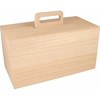Artemio Scatola portaoggetti con Vassoio Rimovibile, 30 x 15 x 20,5 cm, Legno, Taglia Unica