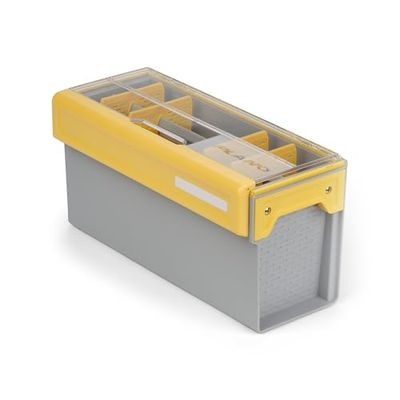 Plano Edge Premium Spinnerbait Tackle Utility Box, helder en geel, roestbestendige opslag, waterdichte Tackle Tray Organizer voor Buzz Baits, Swimbaits en Crankbaits
