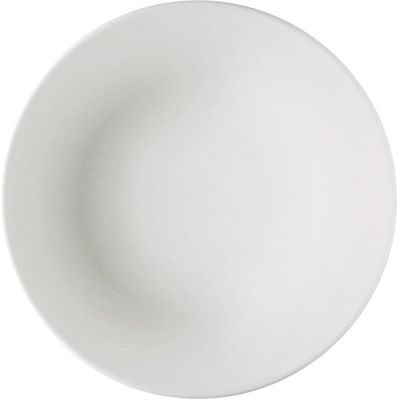 A di Alessi Ku Assiette Plate en Porcelaine - Blanc - Set de 4 Pièces