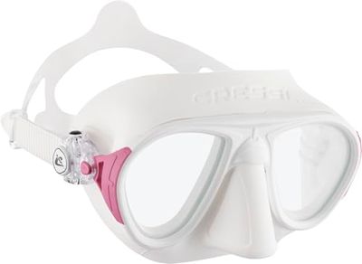Cressi Calibro Masque de plongée Mixte Adulte, Blanc/Rose, Taille Unique