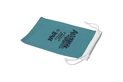 Bonamaison Imprimé Numériquement Lunettes Étui avec Cordon de Serrage, 100% Coton, Sac Lunettes, Pochette à Lunettes, 1 Pièce, Taille: 11x19 Cm