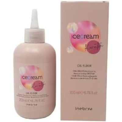 Inebrya Ice Cream Keratin Oil Elixir - Restructuring Oil Elixir 200ml