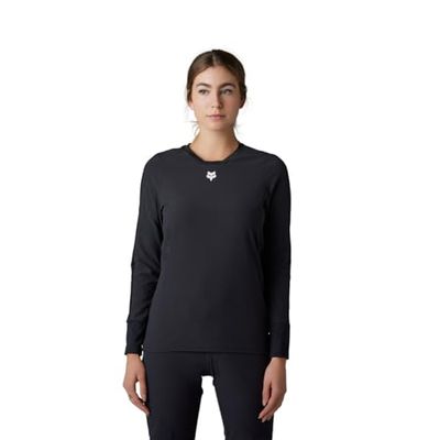 Fox Racing Fox Lady Defend Maillot de Cyclisme Thermique à Manches Longues pour Femme Noir S