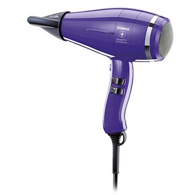 Valera Vanity Performance Sèche-cheveux ionique professionnel pour un séchage silencieux et rapide 2400 W Violet