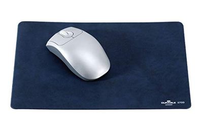 Durable 570007 Tapis de souris extra plat, aspect velours, 300 x 200 x 2 mm, bleu foncé