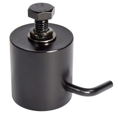 QTX | Heavy-Duty 35mm Speaker Stand Metal Top Cap with Secure Locking Bolt - Ideal for Mounting Lights and Effects onto your Speaker stand | 35mm Stand Top Cap Black