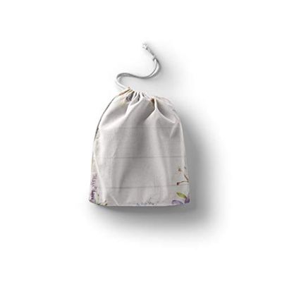 Bonamaison Impreso Algodón Bolsas con Cordón, Bolsa con Cordel para el Hogar y el Almacenamiento de Verduras, Bolso de Compras, Plegable, Ecologica, Reutilizables, Tamaño: 20x30 Cm