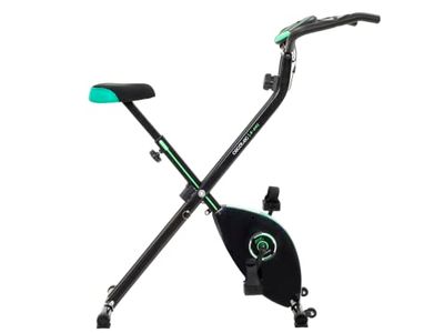 Cecotec X-Bike X Opvouwbare hometrainer, vliegwiel 2,5 kg, variabele magneetweerstand, 8 standen, comfortabel zadel, lcd-scherm en tabletstandaard, transportwielen