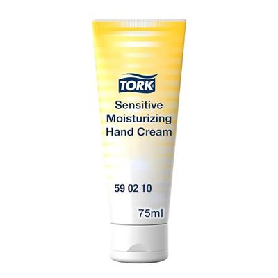 Tork Nawilżający Krem do Rąk do Skóry Wrażliwej, Bezzapachowy, 10 x 75 ml, 590210