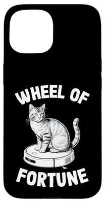 Wheel Of Fortune Cat Joke Robot Vacuum Cleaner Cat Case for iPhone 15
