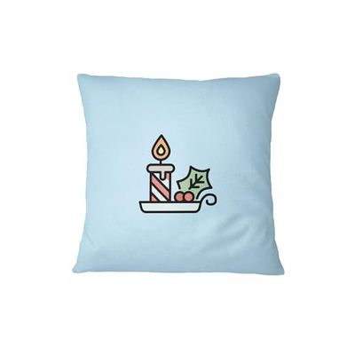 Bona Basics, Funda de cojín Decorativa, Funda de cojín Decorativa, decoración del hogar, para sofá, cafetería, Tamaño: 45X45 cm, Color: Azul Claro