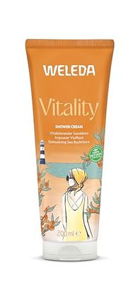 Weleda Shower Gel with Sea Buckthorn, Creamy Body Wash, For Women & Men, Cleanse & Vitality, Paraben & SLS Free, Certified Natural, Organic, Vegan, 200 ml