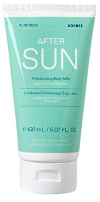 KORRES ALOE VERA, latte idratante per il corpo, dopo-sole, cura per ogni tipo di pelle, vegano, 150 ml