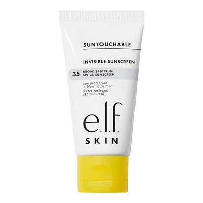 e.l.f. SKIN Suntouchable! Invisible SPF 30, leggera protezione solare a base di gel per un incarnato uniforme, funge anche da primer make-up, prodotto vegano e non testato sugli animali