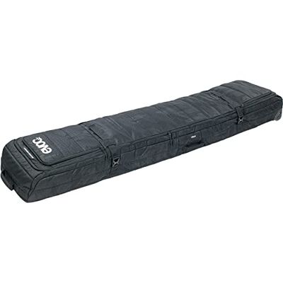 EVOC SNOW GEAR ROLLER skid- och snowboardväska (vadderad, hopfällbar, för 3-4 par skidor eller 2 snowboards, utbytbara skatehjul, med lavinfack, storlek: L), Black