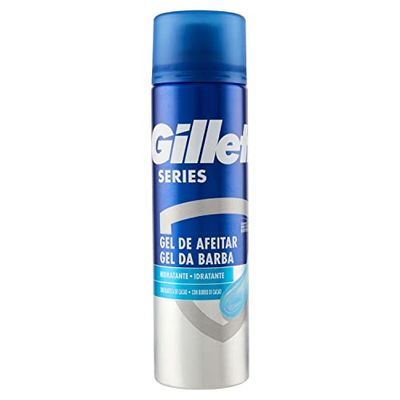 Gillette Serie Gel Da Rasatura Idratante Con Burro Di Cacao Per Rasoio Da Uomo 200ml