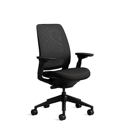 Sedia da ufficio ergonomica Steelcase Series 2 con supporto lombare LiveBack e braccioli 4D Onyx