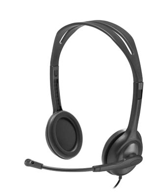 Logitech H111 Stereo Headset met 3,5 mm Audio Jack, Zwart