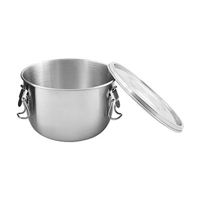 Tatonka Contenedor de Alimentos 1,0 l Lata de Acero Inoxidable, Unisex – Adultos, Transparente, 1 L