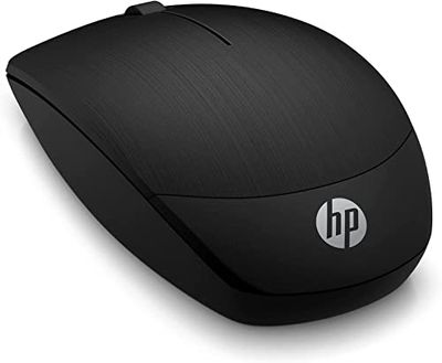 HP X200 Mouse Wireless, Sensore di Precisione, DPI fino a 1600, Indicatore LED Batteria, Ricevitore USB Wireless 2.4 GHz Incluso, Design Ambidestro, Sagomato e Confortevole, Nero
