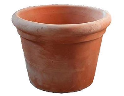 VASO CILINDRO TOSCANO IN TERRACOTTA DIAMETRO CM. 62, ALTEZZA CM. 56 – FATTO A MANO COTTO ARGILLA GALESTRO. MADE IN ITALY