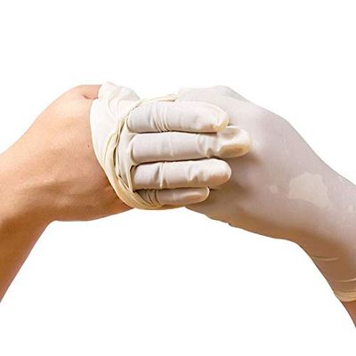 Wegwerp latex handschoenen met talk, maat S, zacht, beschermend, 100 stuks, elastisch, hypergevoelig, beide handen