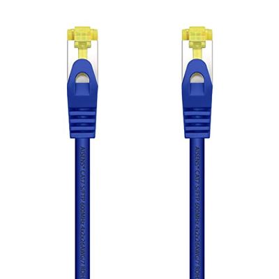 AISENS A146-0476 Cable de red latiguillo RJ45 LSZH Cat.7 600 MHz S/FTP PIMF AWG26, azul, 25cm