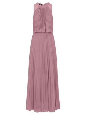 APART Fashion Dam lång veckad klänning, malva, 42