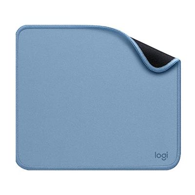 Logitech Mouse Pad - Studio Series, per Computer con Base in Gomma Antiscivolo, Scorrimento Facile, Resistente agli Schizzi, Materiali Durevoli, Portatile, Design Moderno - Blu