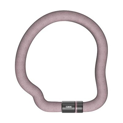 ABUS kettingslot Goose Lock - buigzaam, rammelvrij fietsslot van gehard staal - 6 mm dik - 110 cm lang - met sleutel - ABUS-veiligheidsniveau 7 - oudroze