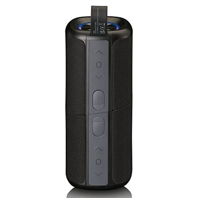 Lenco BTP-400BK - ALTOPARLANTE BLUETOOTH® 2 IN 1 - IMPERMEABILE (IPX7), NERO